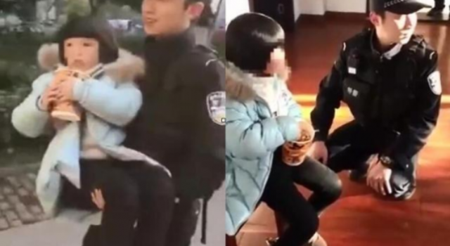 女孩喂民警爆米花怎么回事?这一幕也太暖心了吧!