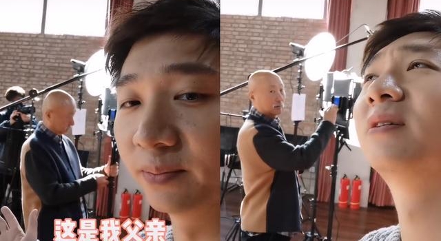 陈佩斯儿子调侃爸爸秃头,片场遭其狠踢两脚,30岁还被爸带身边