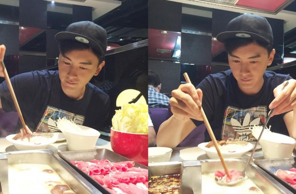 蓝瘦香菇还能这么玩！ 郑元畅吃火锅晒照馋坏李佳航
