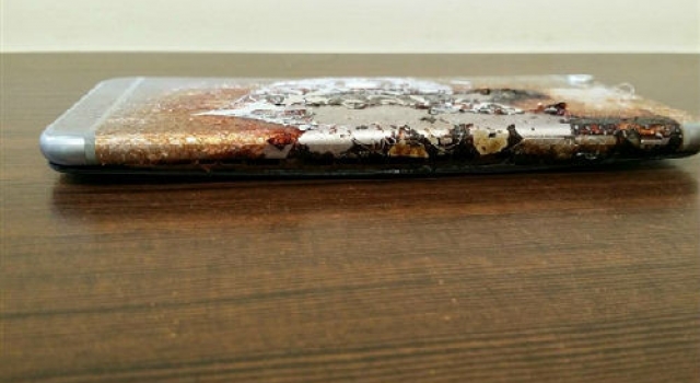 放在抽屉的苹果6自燃了 网友：一言不合就自燃