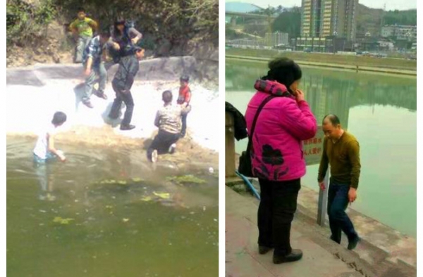 副校长救落水儿童后悄然离去 几天后在朋友圈被人认出