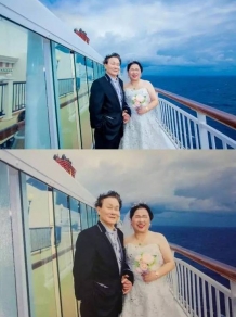 70岁老夫妻邮轮婚纱照后续 摄影公司出面辟谣:原图在此