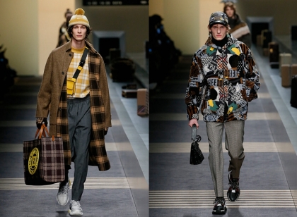FENDI2018秋冬男装时装秀 独特印花设计