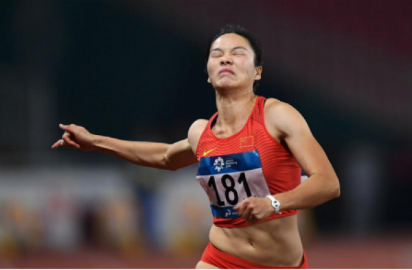 韦永丽摘铜 亚运女子百米巴林选手11秒30夺冠