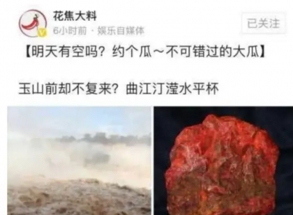 卓伟大瓜不是张丹峰洪欣？疑似另有所指 被巨额买下