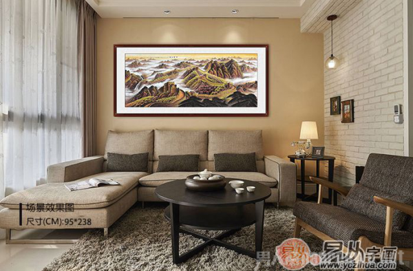 关于客厅背景墙装饰画的选择问题，现在知道还不晚