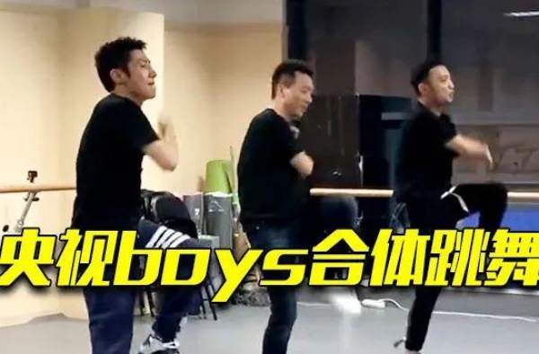央视boys同框跳街舞，网友：康辉跳出了一套太极拳……