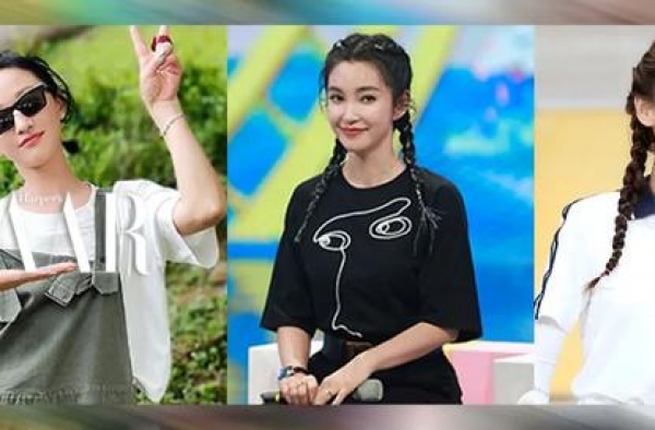 跟着周迅用拳击辫来凹造型，流汗也不怕