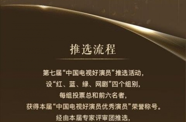 第七届中国电视好演员，快来为你喜爱的演员投票吧