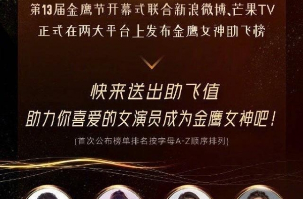 金鹰女神候选人名单公开，没有代表作的虞书欣都能上榜？