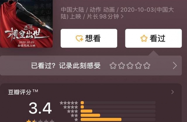 票房惨淡 评分过低 动画电影《木兰：横空出世》宣布退出国庆档