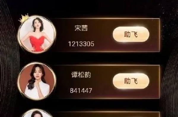 金鹰女神榜实况，宋茜反超谭松韵列第一，黑马选手来袭