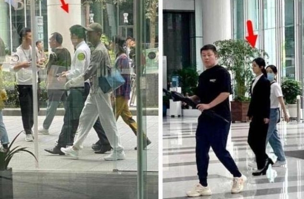 网友偶遇赵丽颖罗晋拍戏，赵丽颖生图大长腿抢镜，身高却遭质疑？