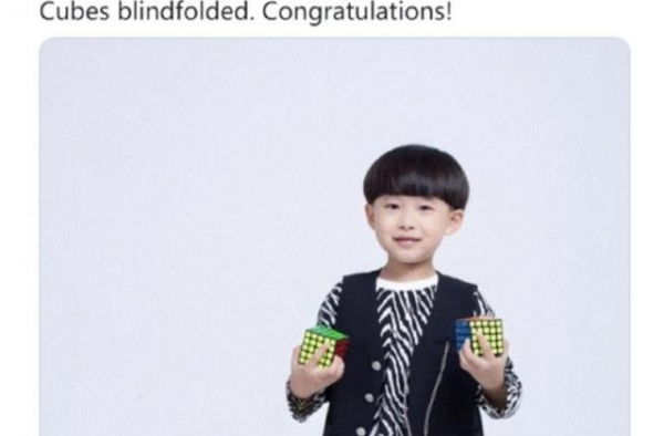 易烊千玺弟弟7岁破世界纪录：千玺妈妈，你怎么把孩子养成这样？