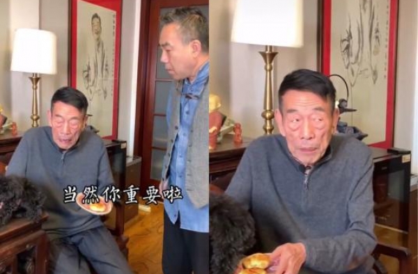 88岁杨少华不服老，和儿子对话显精明，曾被郭德纲搀扶却推开