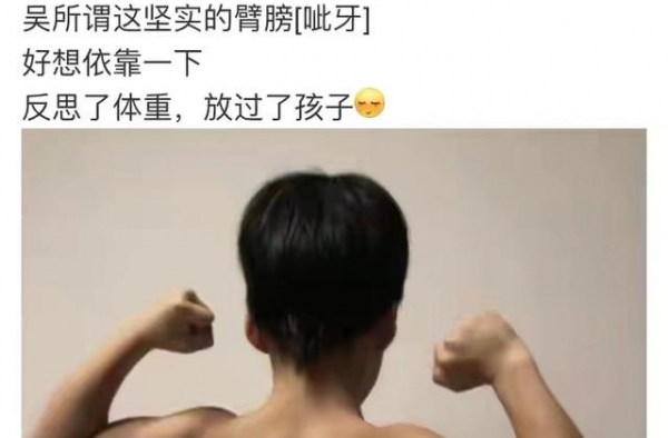 谢楠罕见晒娃！6岁一身肌肉不输老爸吴京 网友：虎父无犬子