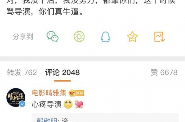 郭敬明叫晴雅集官博滚怎么回事？晴雅集主演是谁？排片如何？