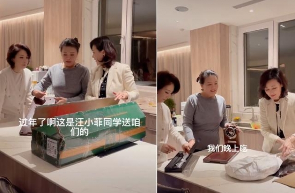 大S婆婆晒贵妇生活，一根火腿被曝价格上10万，三人才能抬得动